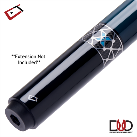 Cuetec Cynergy X Lagoon with Poly Wrap Pool Cue - 95-121U