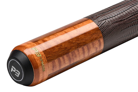 Predator P3 Aura Golden Curly Maple and Bocote Pool Cue with Luxe