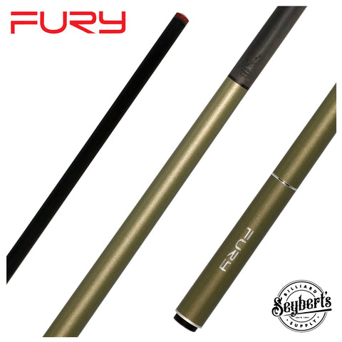 Fury Gray Aluminum Jump Cue with Carbon Fiber Shaft - FUJPM11