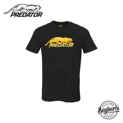 Predator Black with Yellow Embroidered Logo T-Shirt - Seybert's