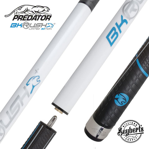 Predator BK Rush Pearl White 30th Anniversary Break/Jump Cue - With Sport  Wrap - BKJMPRUSH30PRLSW