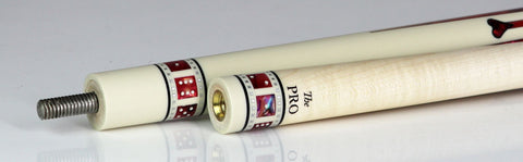 Meucci BMC Casino 9 White/Pink Pool Cue with Pro Shaft - BMC9PRO