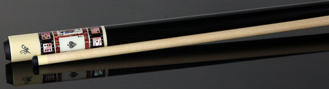 Meucci BMC Casino 9 Black/Pink Pool Cue with Pro Shaft