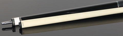 Cuelees Male Phoenix Black Pool Cue with Split Sharkskin Wrap