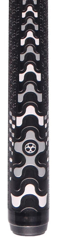 Poison VX BRKX Sport Wrap Jump/Break Pool Cue - Black and Gray