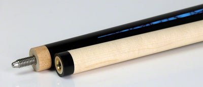 Dufferin D546 Black With 6 Point Turquoise Graphic Graphic Pool Cue