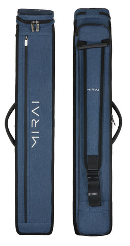 Mirai 3x5 Blue Hybrid Soft Pool Cue Case - Seybert's Billiards Supply