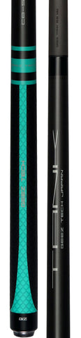 Geez Tank Performance Break Cue with Sport Wrap - Teal Green