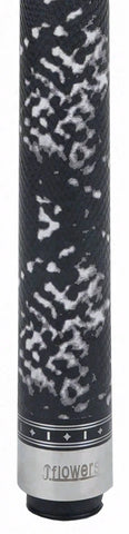 JFlowers Jayson Shaw MVP Black Pool Cue with Black Snakeskin Wrap