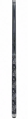 JFlowers Jayson Shaw MVP Black Pool Cue with Black Snakeskin Wrap