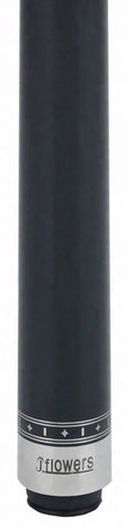 JFlowers Jayson Shaw MVP Black No Wrap Pool Cue with Carbon Shaft