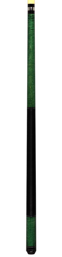 KODA KD34 Pool Cue - Green Stained Maple with Linen Wrap