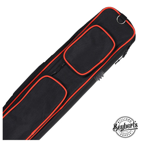 Xcel Butterfly Red 3x4 Soft Pool Cue Case - KXS34RD - Seybert's
