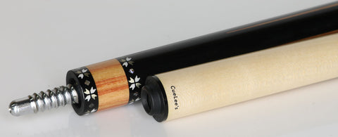 Cuelees Carefree 1 Pool Cue with Genuine Black Shark Skin Wrap