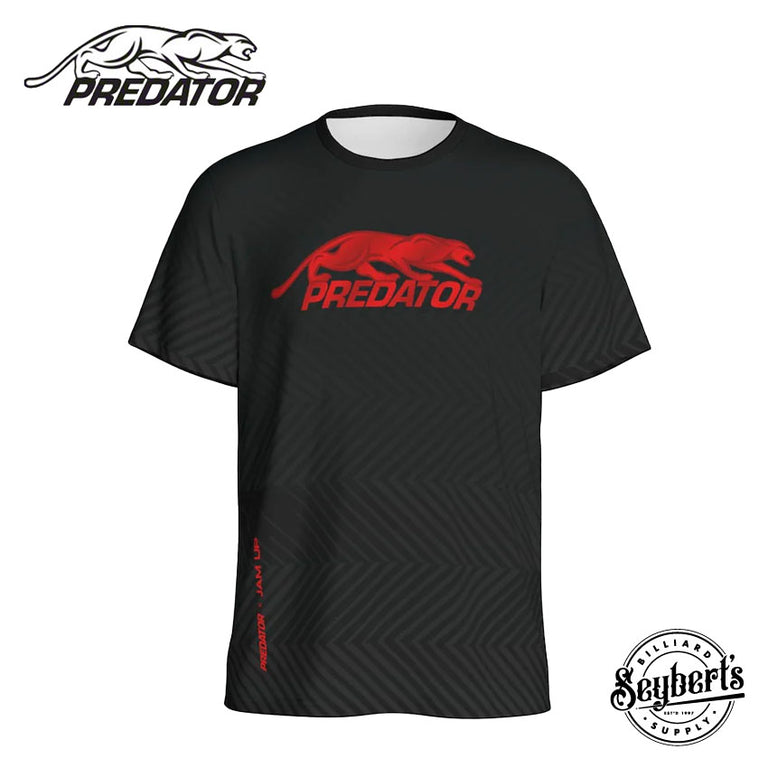 Predator Tech Tee Black with Red Logo T-Shirt