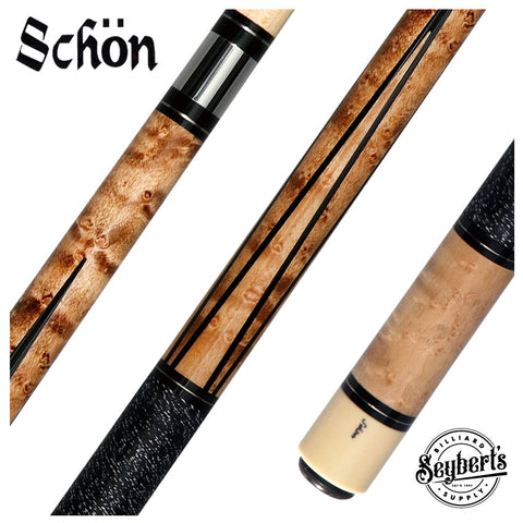 Schon 4 Point Pool Cue - STL 3 Custom Cue - Seybert's Billiards Supply