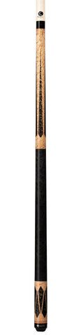 Lucasi Hybrid Brazilian Birdseye Maple Cue with Black Leather Wrap