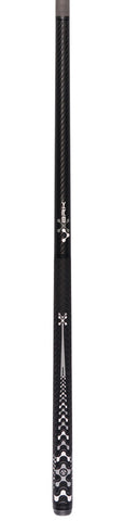 Poison VX BRKX Sport Wrap Jump/Break Pool Cue - Black and Gray