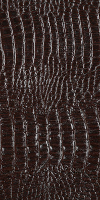 Embossed Leather: Brown Hornback
