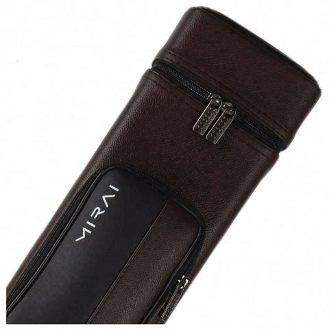 P*L様 ビリヤード キューケース MIRAI MRI34-BR (3B4S) Mirai Brown and Black 3x4 Hard Pool Cue Case - MRIBR - Seybert's