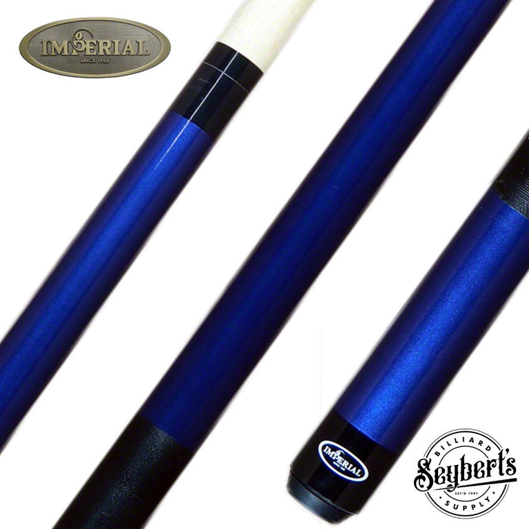 Imperial Premier Blue Pool Cue with Linen Wrap