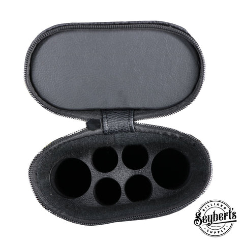 Designer Oval Polyform Piggy Back Red 2x4 Hard Pool Cue Case