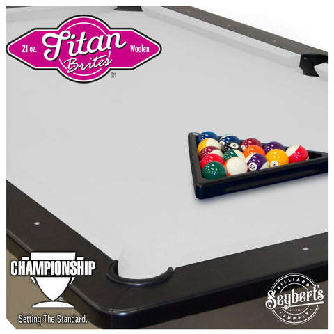 Championship Titan Brites Brite Pink 8ft Pool Table Felt