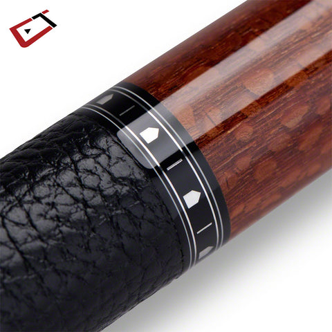 Cuetec Cynergy Truewood Leopard II Leather Wrap Play Cue - 95