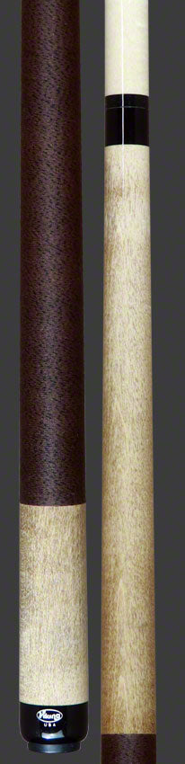 Viking B2204 A228 Khaki Stained Play Cue with Brown Linen Wrap