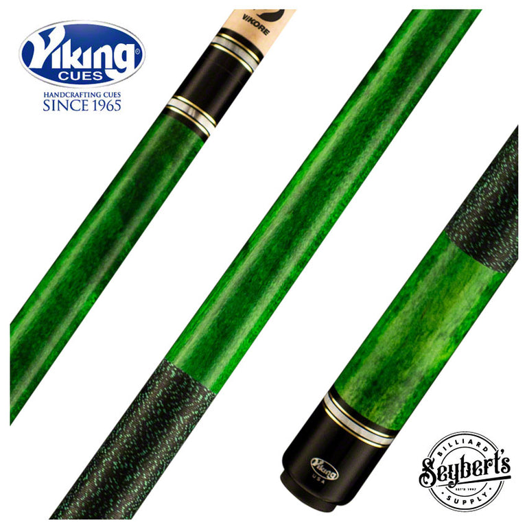 Viking B2603 Emerald Stain Play Cue With Irish Linen Wrap