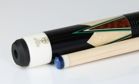 McDermott H Series Black with Snakewood and Maple Points Pool Cue