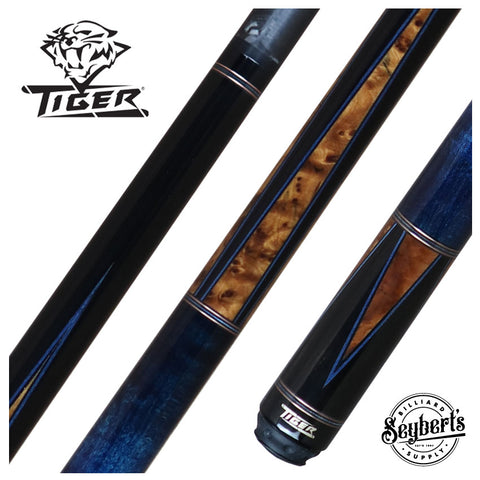 Tiger High Performance Series Cue - Blue Handle W/ Fortis Pro