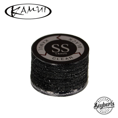 Soletta Per Stecca Da Biliardo Kamui - Black SS Super Morbida, Diametro 14 Mm