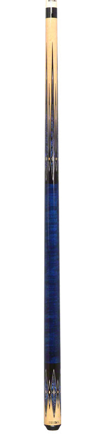 K2 KL181 8 Point Blue/Black/Natural Graphic Play Cue W/ 12.50mm LD Shaft