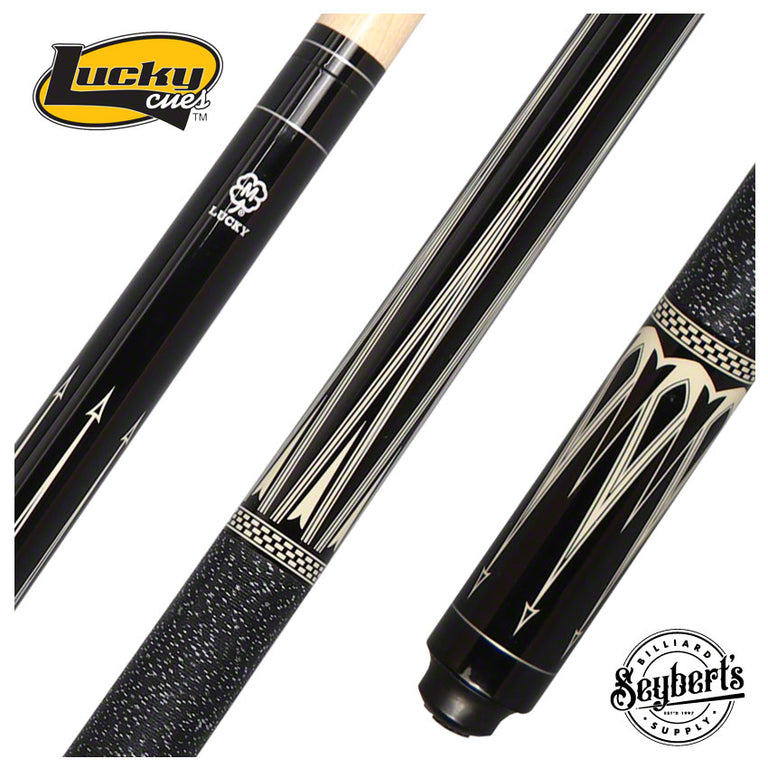 Lucky L22 Cue Black and White Graphic With Wrap