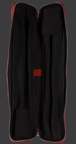 ジョバンニイダルゴ　シグネイチャーボンゴ　プロラケケース付き Loro Piana fabric jacket with mink collar - brown - Yves Salomon