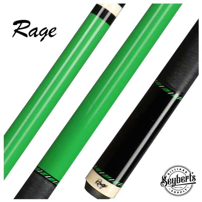 Rage RGC7 Black and Green Pool Cue
