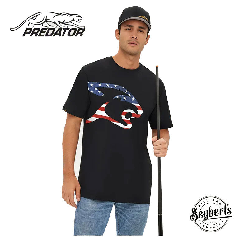 Predator USA Flag Cat Head T-Shirt