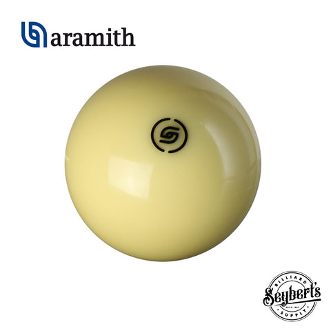 Single Billiard Balls- Aramith Tournament Cue Ball Black Logo