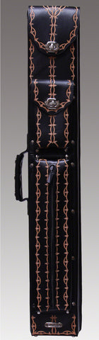 ビリヤード NSTROKE 2X4 CUE CASE Instroke Pool Cue Case - Fit A 2x4 Tooled Case Black - Seybert's