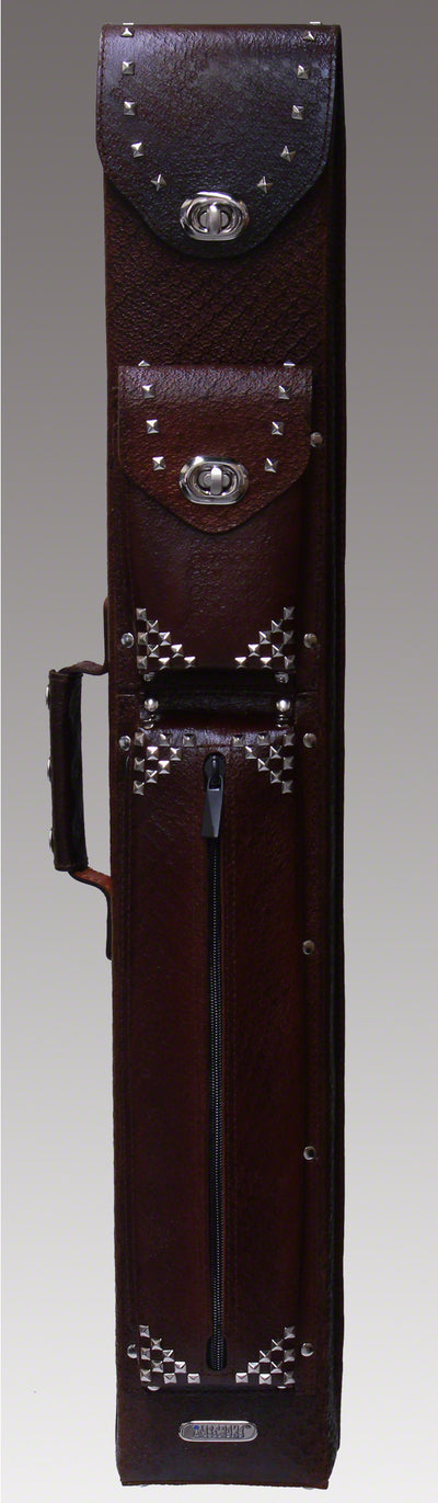 Instroke 2x4 FIT-C Brown Leather Pool Cue Case