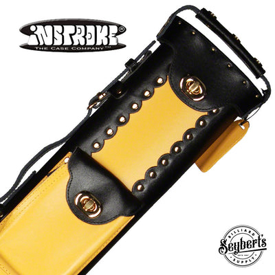 Instroke 3X7 Black/Yellow Leather Geo Case