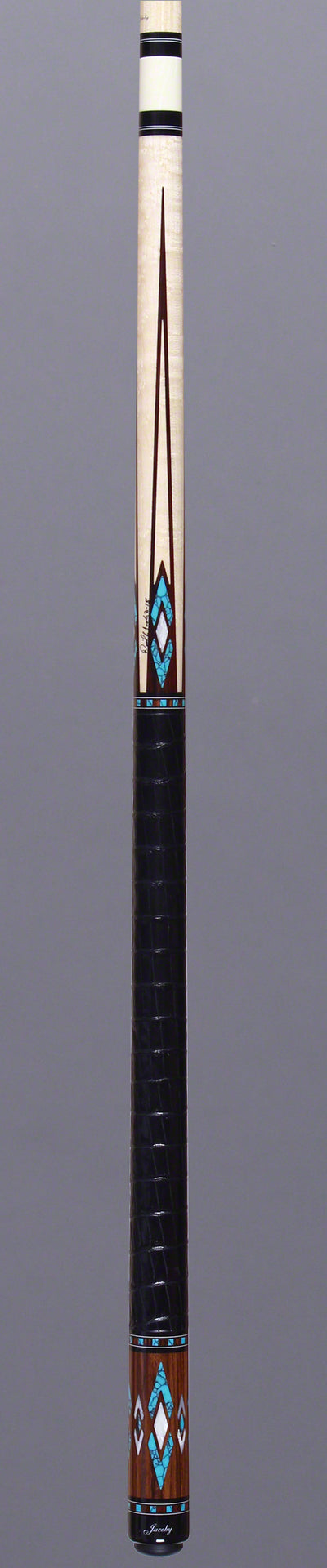 Jacoby HB4T Birdseye Maple Turquoise Cue