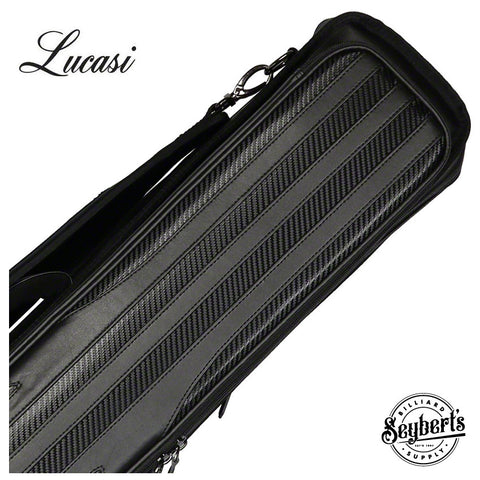 Lucasi Black Weave Pool Cue Case - Lucasi Soft 4x8 Cue Case