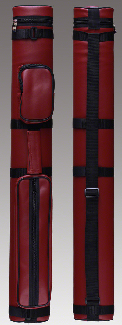 Pro Series Traditional Burgundy 2x2 Pool Cue Case