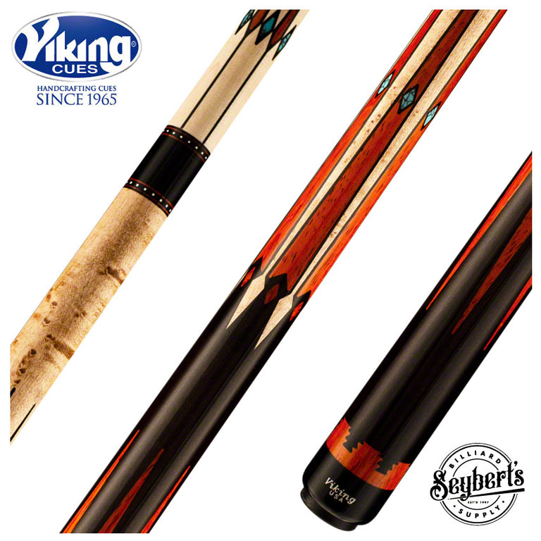 Viking Two-Feather Warrior Way Pool Cue