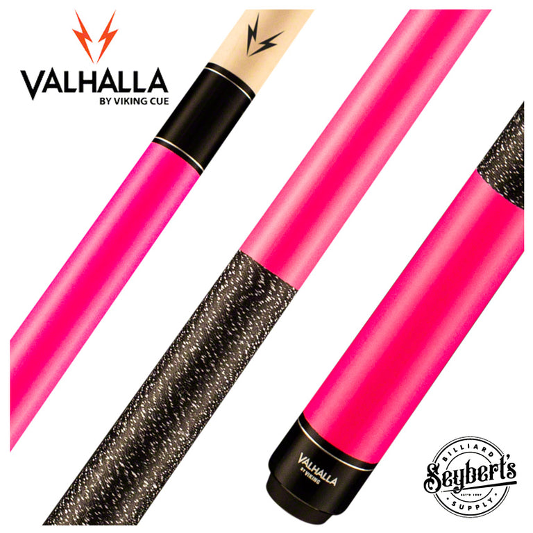 Valhalla Series VA116 Pink Pool Cue with Linen Wrap