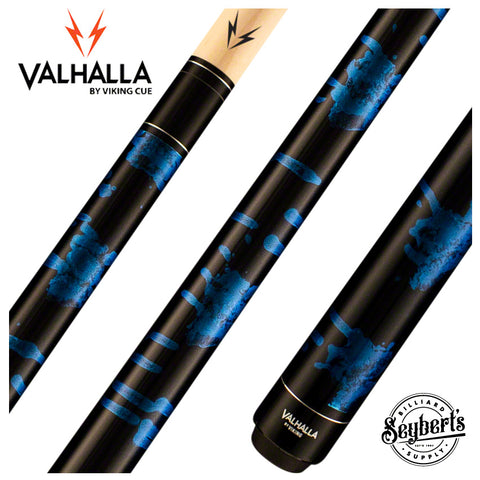Valhalla Series VA211 Blue Marble Paint Pool Cue - Seybert's