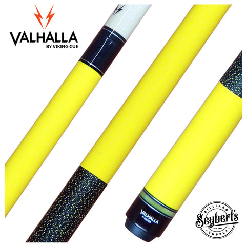 Valhalla Garage Series VG027 Yellow Pool Cue - Seybert's Billiards Supply