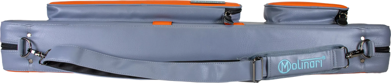 Molinari Retro Flat 3x6 Soft Case - Gray / Orange